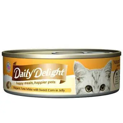 Daily Delight  Jelly 白鰹吞拿魚+玉米 80g (黃)